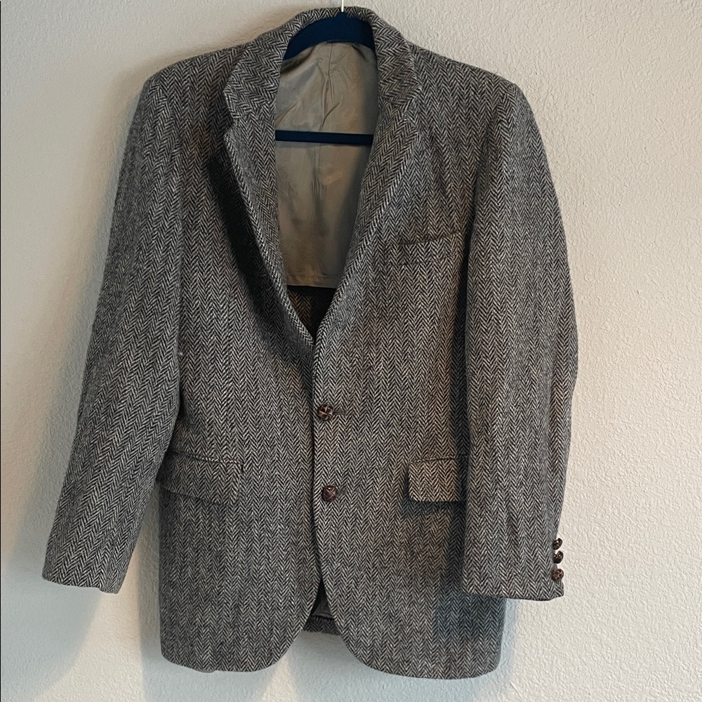 Stafford Gray Herringbone Sport Coat
